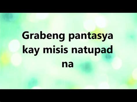 kinantot ng patalikod|Pantasya kay Misis .